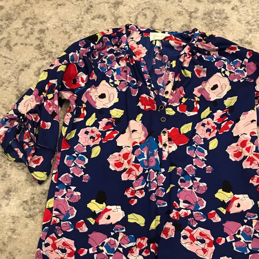 Yumi Kim floral silk top large